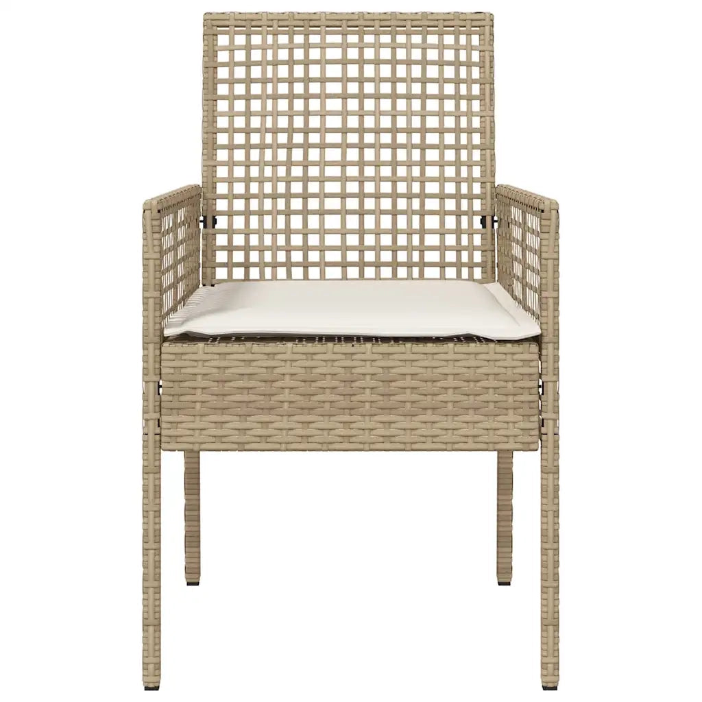 Sedia da Giardino 2 pz | Sedie da Esterno Beige 55 x 53 x 85 cm polyrattan
