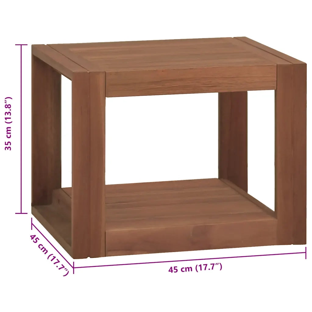 Mobile da Bagno a Parete 45x45x35 cm in Legno Massello di Teak