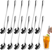 Lepel per Cocktail Lungo - Lepel in Acciaio Inossidabile - Lepel per Latte Macchiato - Lepel per Dessert - Lepel per Iced Coffee - Manico Comfortevole - Lepel per Cocktail
