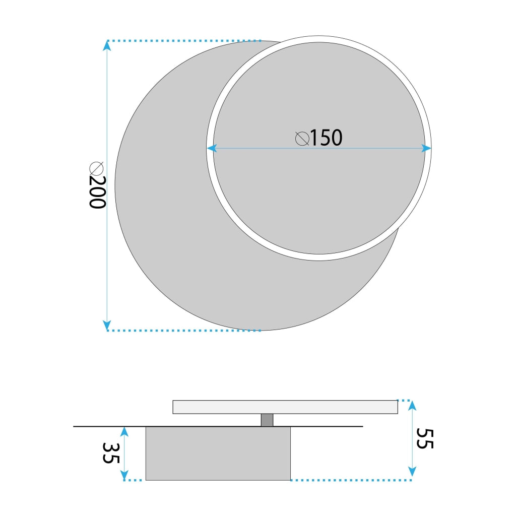 Applique Da Parete Led Lhj082-w Black