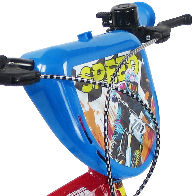 SCH SPEED 14", bicicletta per bambini, adatta a bambini tra i 4 e i 6 anni, per altezza tra 100 e 120 cm, con campanello