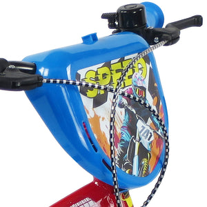 SCH SPEED 14", bicicletta per bambini, adatta a bambini tra i 4 e i 6 anni, per altezza tra 100 e 120 cm, con campanello
