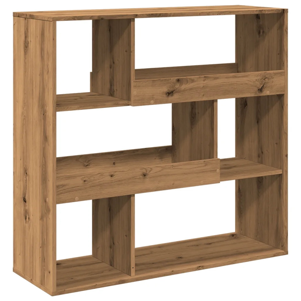 Libreria-Scaffale per Libri-Mobile di Stoccaggio Rovere Artigianale 100x33x94,5 cm in Truciolato