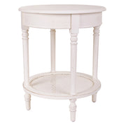 Tavolo ad angolo in legno bianco 50x50x60