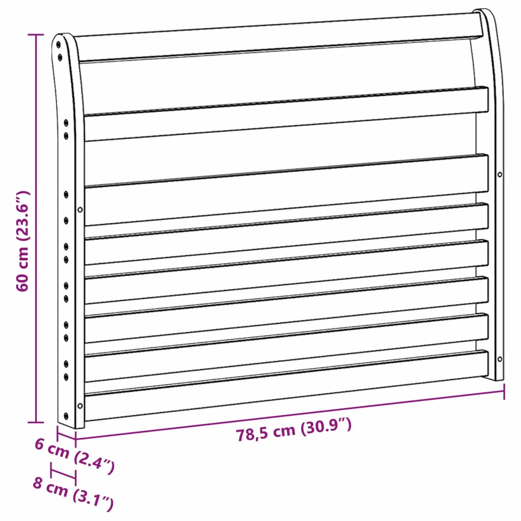 Modulo Braccioli 2 pz Bianco 78,5 x 8,5 x 60 cm 901593