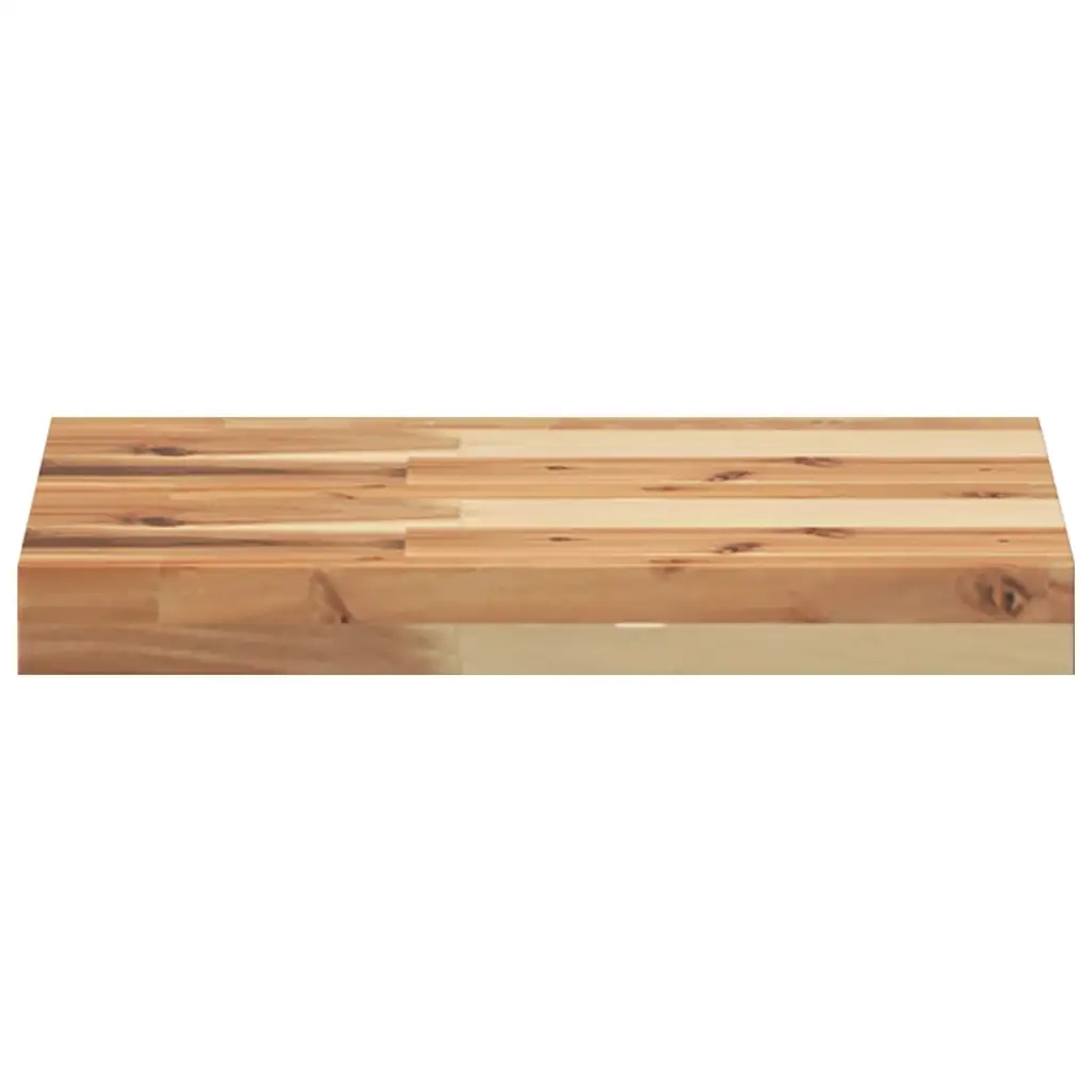 Mensole da Parete 2 pz 40x30x4 cm Legno Acacia Rifinito a Olio 3279604