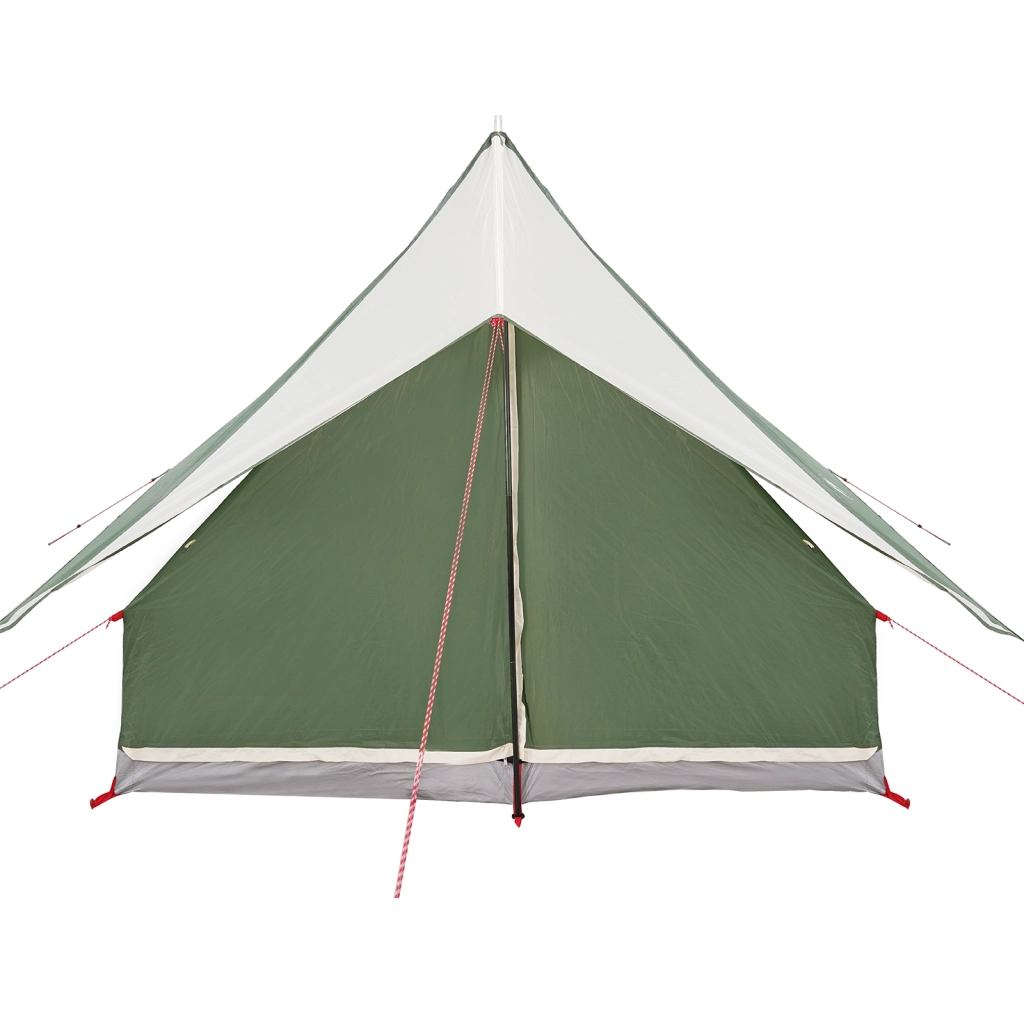 Tenda da Campeggio a Forma di A 3-Persone Verde Impermeabile