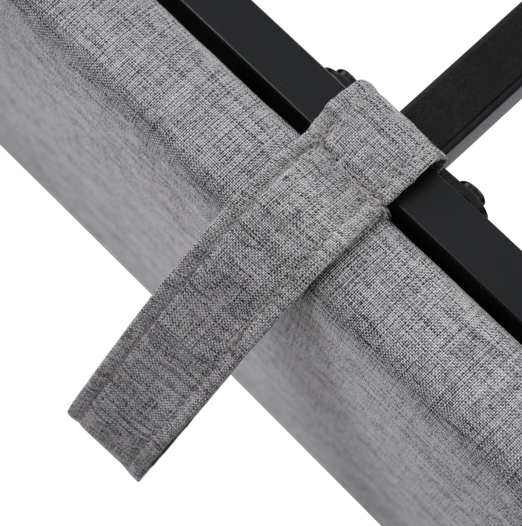 Letto matrimoniale LED con porta USB e Type-C; contenitore 160x200 cm; grigio