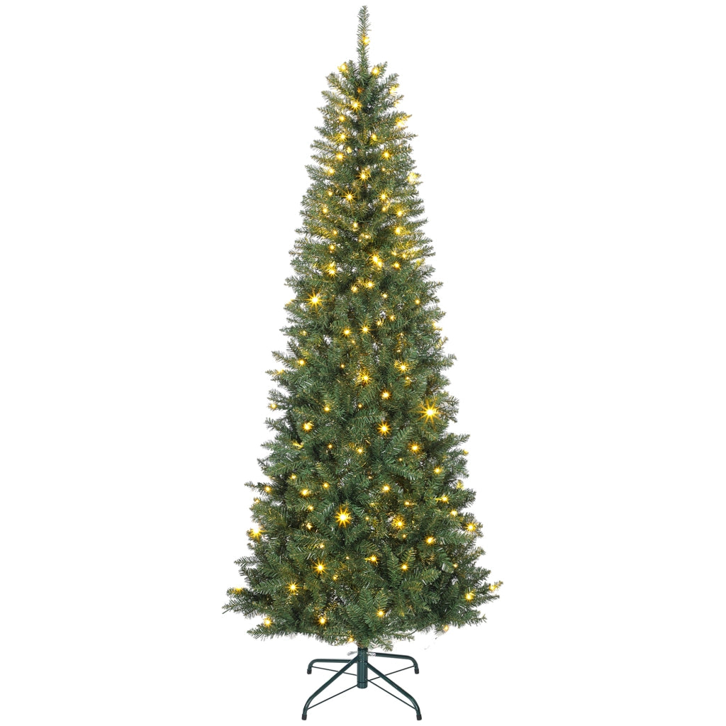 Albero di Natale artificiale con luci ¨C zephmum ¨C verde 210 cm