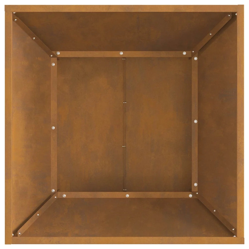 Focolare-Stufa-Camino Marrone 60 x 60 x 35 cm Acciaio