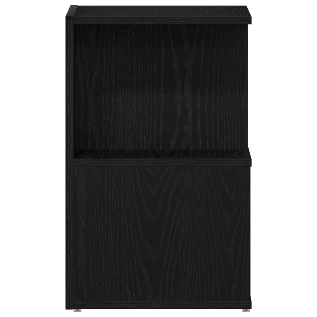 Comodino  in rovere nero 35x35x55 cm in legno ingegnerizzato