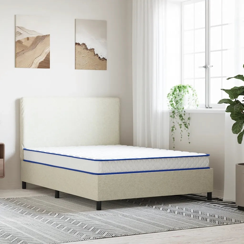 Materasso Viscoelastico-Materasso per Letto Bianco 140x190x17 cm Morbido