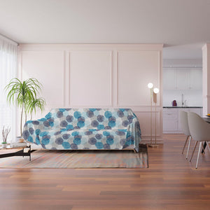 Telo Arredo Copritutto Copridivano 270x260 cm in Microfibra Soffioni Blu