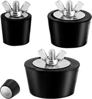 Skimmer per piscina con gommini di gomma rimovibili - Viti in acciaio inossidabile - Gommini per cavi di ritorno - 2,5 cm, 3,8 cm, 5 cm