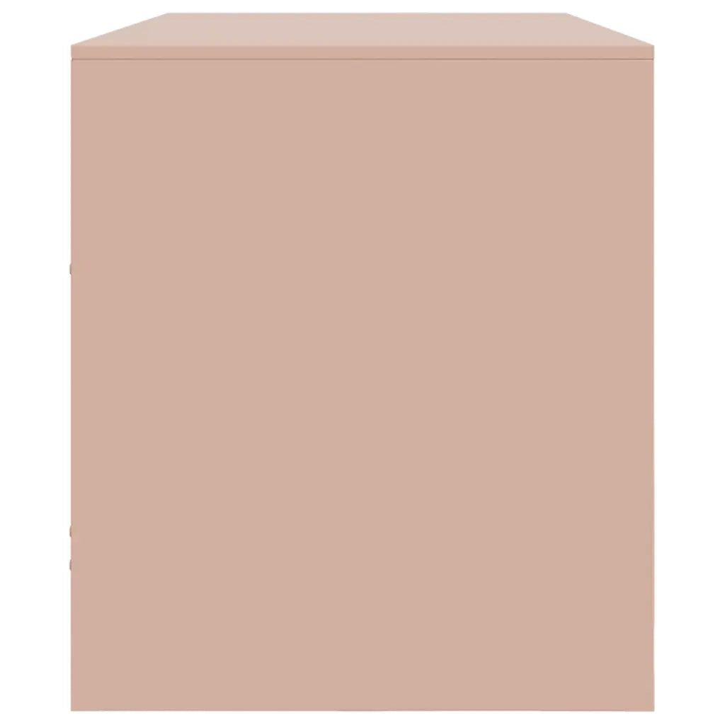 Mobile Porta TV Rosa 99x39x44 cm in Acciaio
