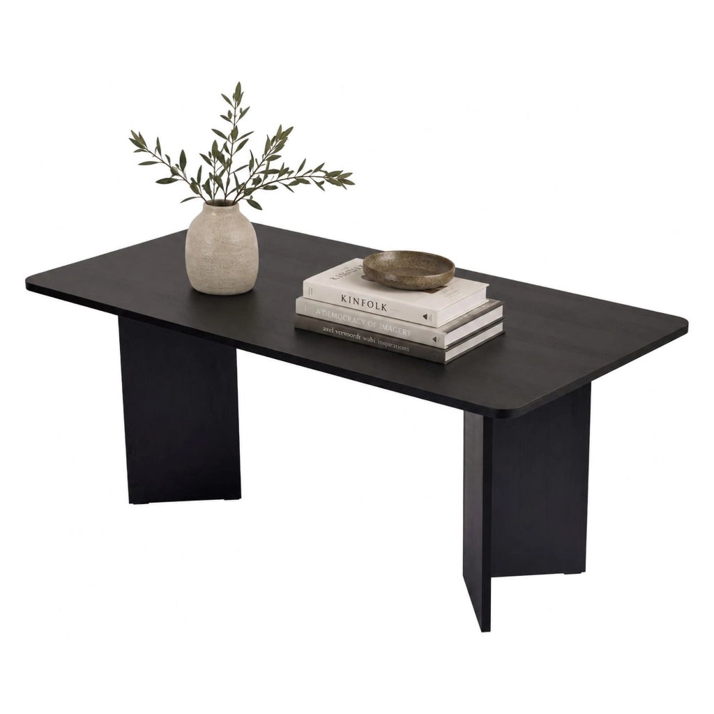 Noleme, Tavolo Fisso 6 Posti, 180x90x75h cm Nero Frassinato
