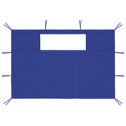 Pareti con Finestre per Gazebo 2 pz Blu CFW9529900