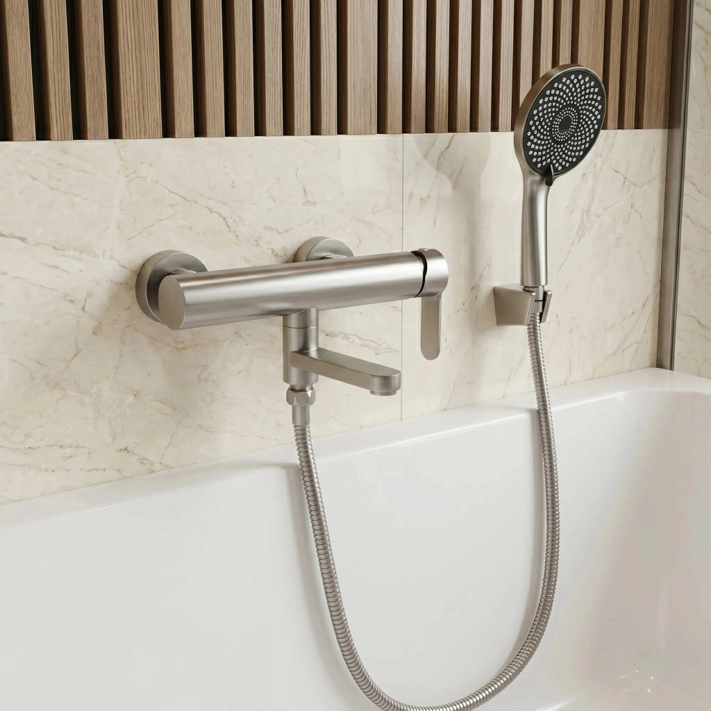 Miscelatore Per Vasca Rea Arcos Brushed Nickel
