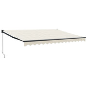 Tenda da Sole | Tenda parasole Retrattile Crema 4,5x3 m in Tessuto e Alluminio