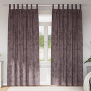 Tende in Velluto 2 pz con occhielli Marrone 245x140 cm