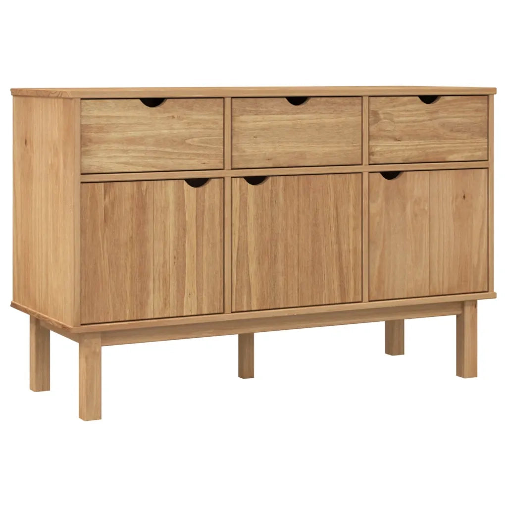 Credenza | Madia | Buffet da pranzo | Armadio da pranzo OTTA 114x43x73,5 cm in Legno Massello di Pino