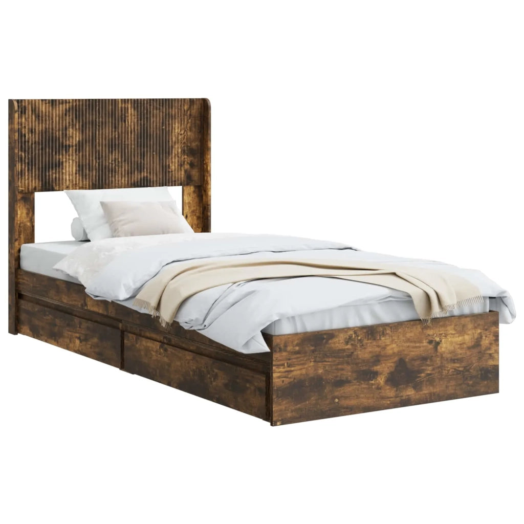 Struttura del letto con stoccaggio e testata 3 pcs