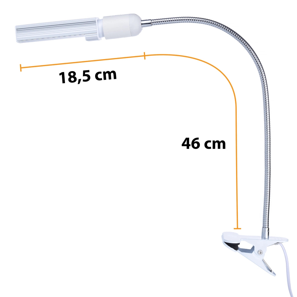 Illuminatore per Microscopio con Collo di Cigno e Clip 60xLED – Alta Luminosità, Materiale Durevole, 20W, Cavo 120cm