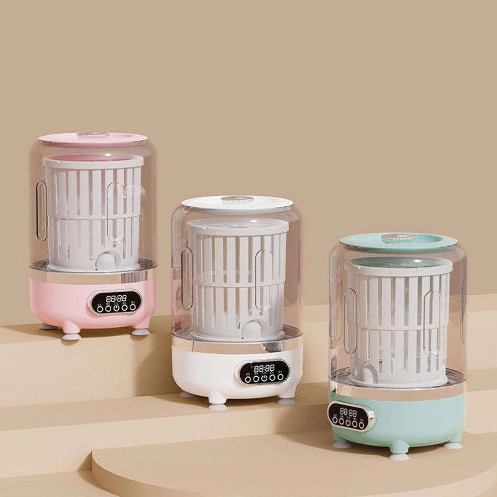 Trade Shop - Mini Lavatrice Portatile Compatta Ricaricabile Design Senza Fili Con Cestello Centrifuga -