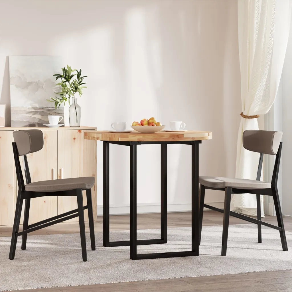 vidaXL Piano Tavolo Rotondo Ø80x4 cm in Legno Massello di Acacia
