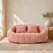 DIVANO SACCO 150x95x63 cm in Chenille Rosa