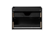 Mobile sottolavabo 80 cm 2 cassetti Nova Black 80 x 57 x 39 cm