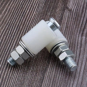 Accessori per porte - Set di 4 guide a rotelle in nylon - 40x60mm - per porte elettriche - garage - accessori per porte - guida a rotelle per porte soffici