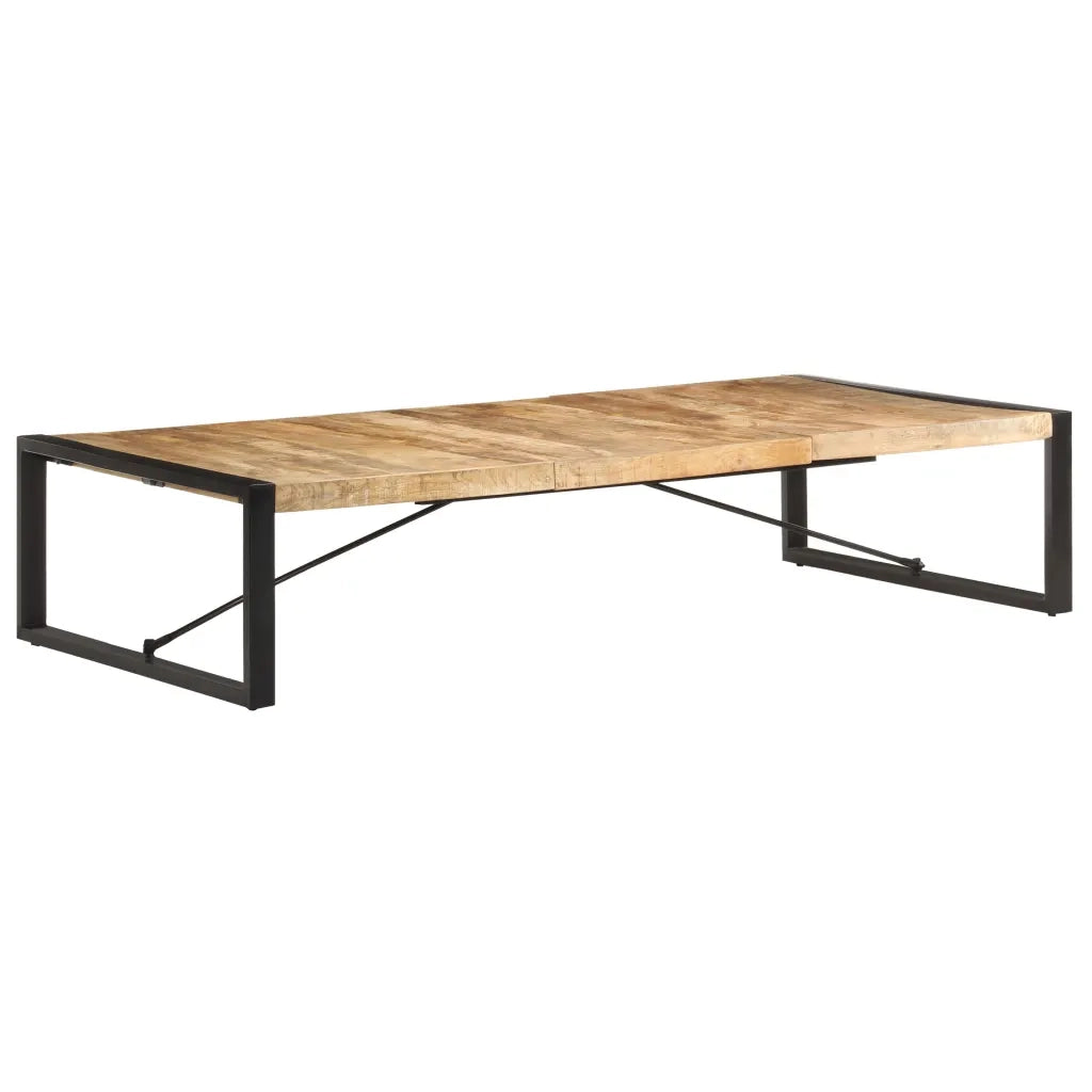 Tavolino da Salotto 180x90x40 cm in Legno di Mango Grezzo cod mxl 10368