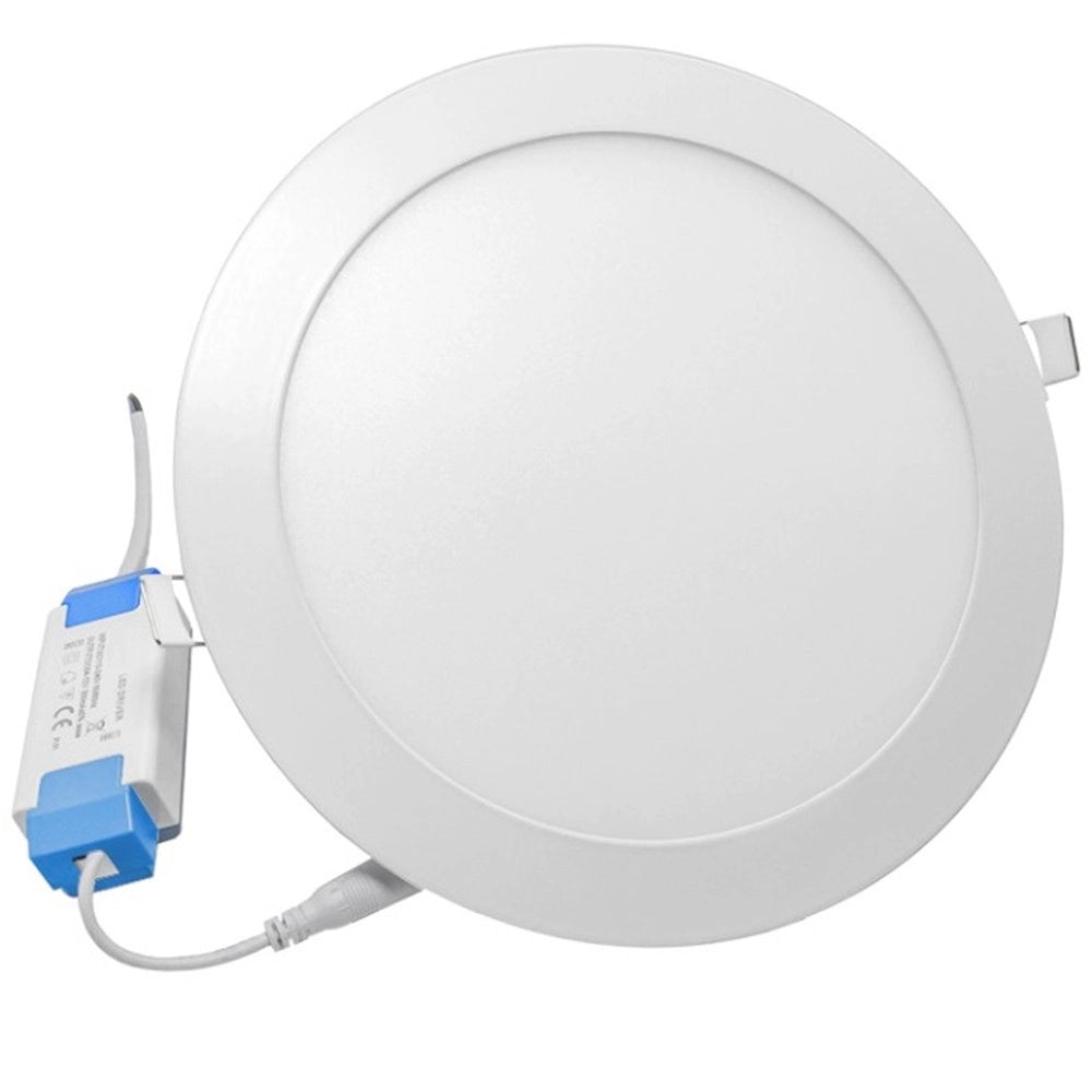 Trade Shop - Pannello Led Tondo Da Incasso 6 Watt Con Driver Cct 3000k 4000k 6500k P105a-t3c -