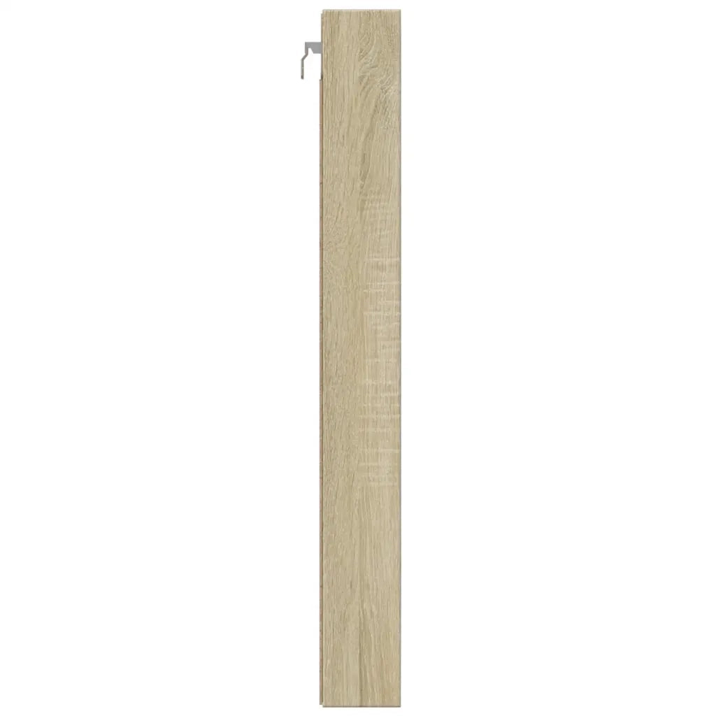 vidaXL Armadietto Vetrina Rovere Sonoma 100x8,5x75cm Legno Multistrato
