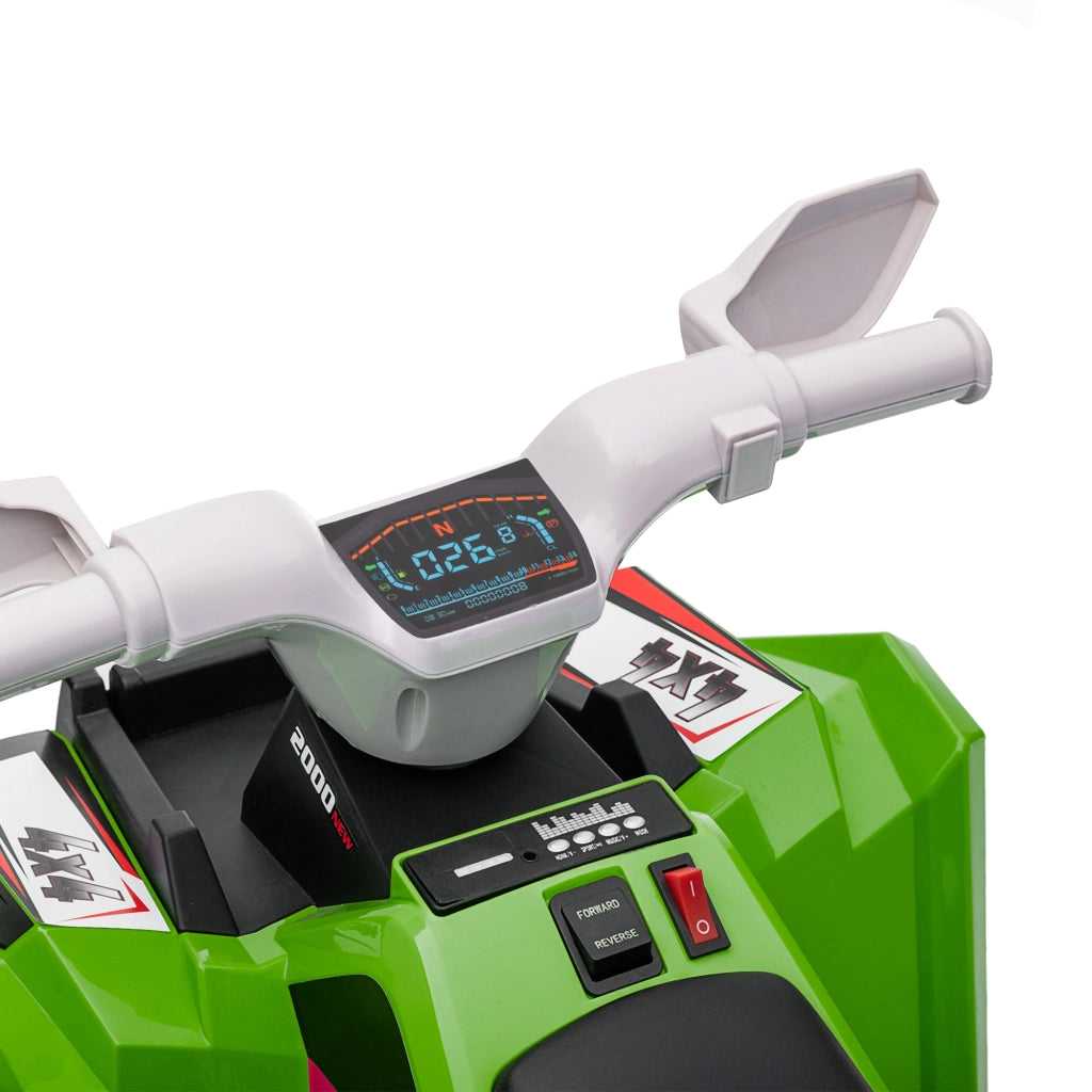 Quad elettrico per bambini ¨C zephmum ¨C Verde 70x41.5x48.5 cm