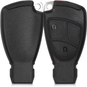 Copertura chiave veicolo compatibile con Mercedes Benz 2-3 tasti chiave veicolo - sostituzione custodia chiave - nero - materiali di alta qualità.