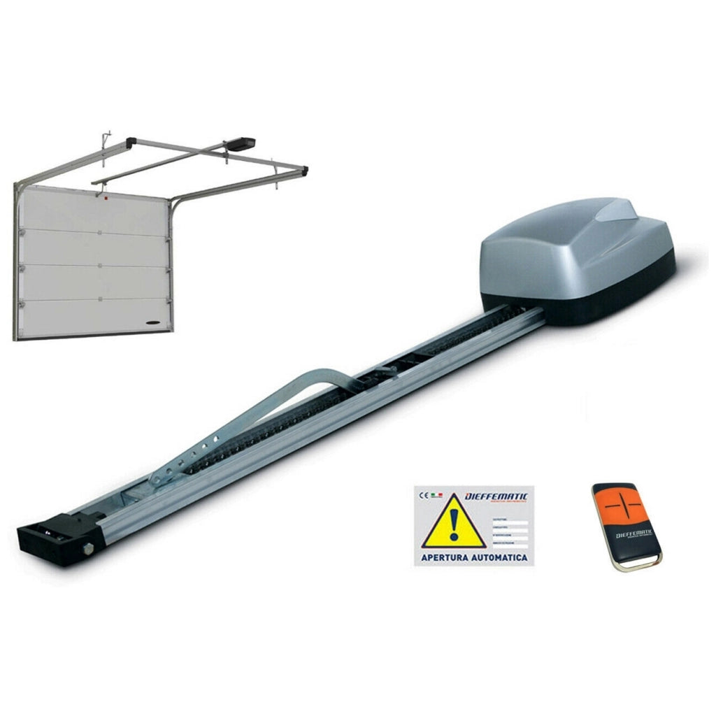 KIT SET AUTOMAZIONE PORTA BASCULANTE MOLLA COMPATIBILE CON APRIMATIC 100KG 24V