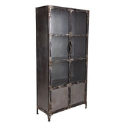 Vetrina in metallo nero 90x40x190h