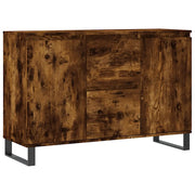 Credenza | Madia | Buffet da pranzo | Armadio da pranzo Rovere Fumo 101,5x35x70 cm in Legno Multistrato