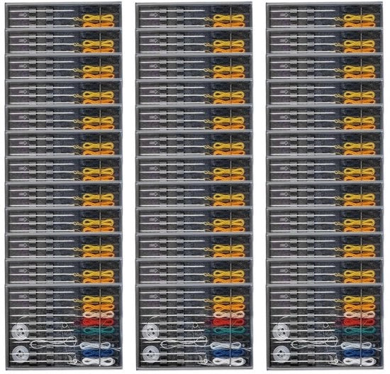 36 Dozzine Mini Naaidoos Diverse Colori con Coperchio Flessibile - Ago Pre-Allineato - Peso 12 g - Kit di Viaggio