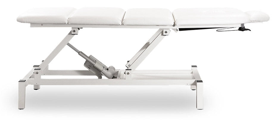 Lettino da Massaggio Fisioterapia Elettrico 4 Sezioni 190x65x55/85cm Benotti Ascot Bianco