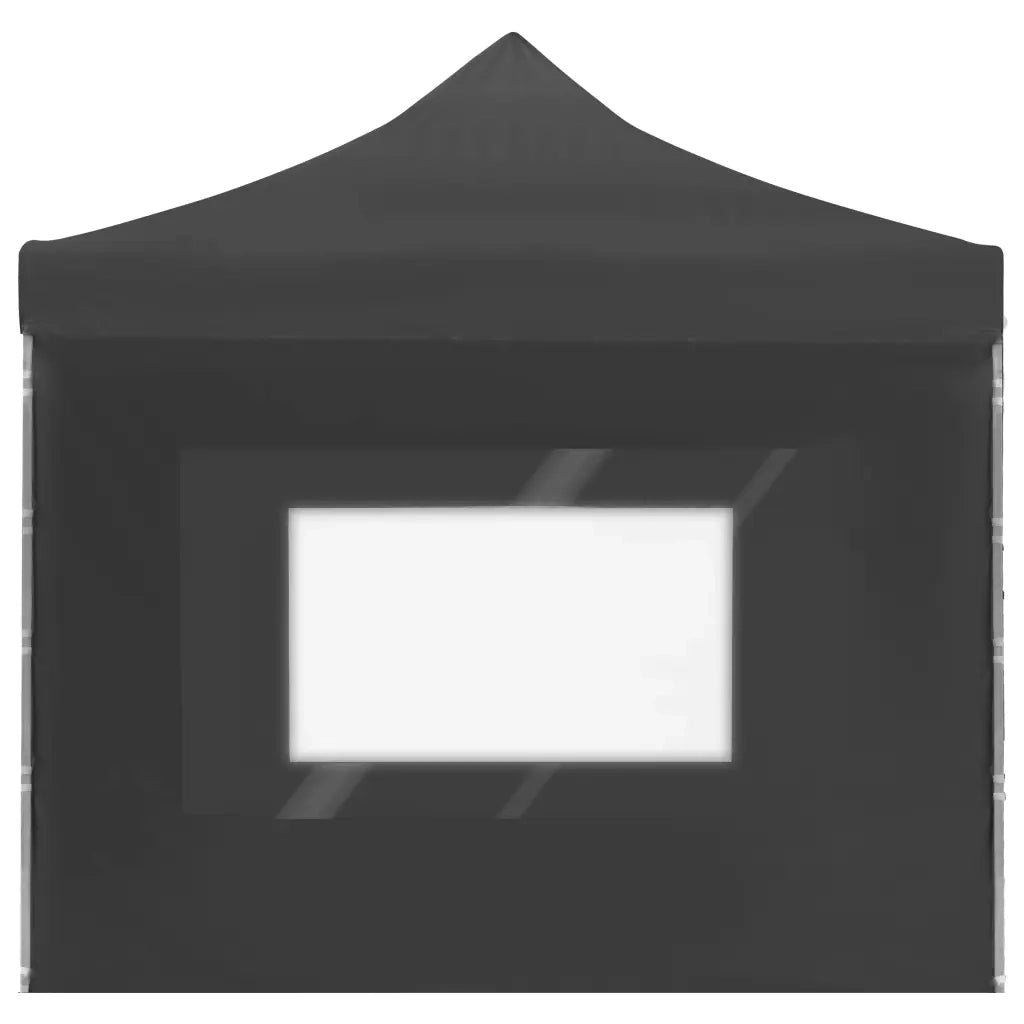 Gazebo Pieghevole con Pareti in Alluminio 6x3m Antracite 45508