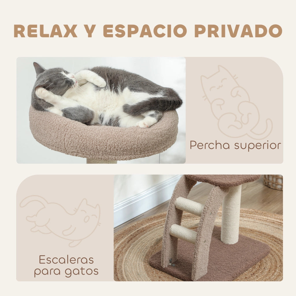 Albero per Gatti ¨C zephmum ¨C Marrone, 88 cm
