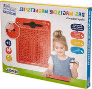 Magnetico per bambini - Tavolo da disegno portatile - Rosso - Dimensioni piccole - 175 x 215 x 12 mm - Adatto a bambini a partire dai 3 anni Tavolo da disegno