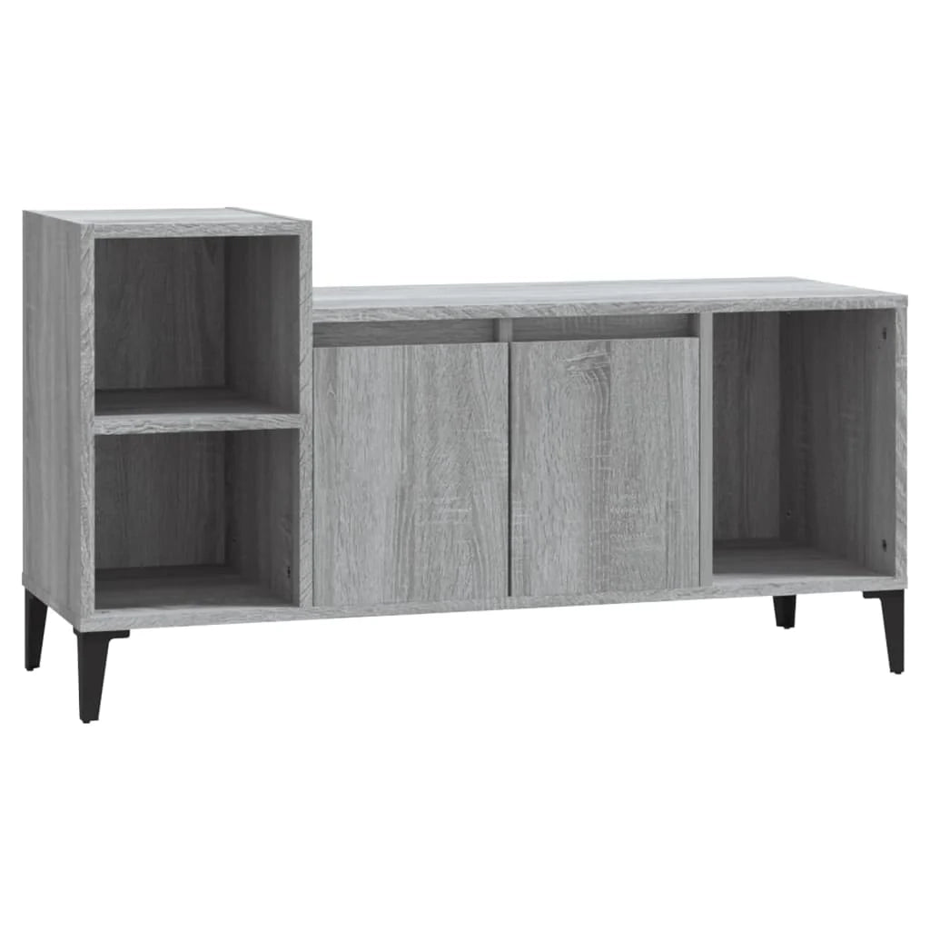 Mobile TV multimediale mensola TV credenza TV sala da pranzo soggiorno camera da letto Sonoma 100 x 35 x 55 cm legno ingegnerizzato grigio 02_0028340