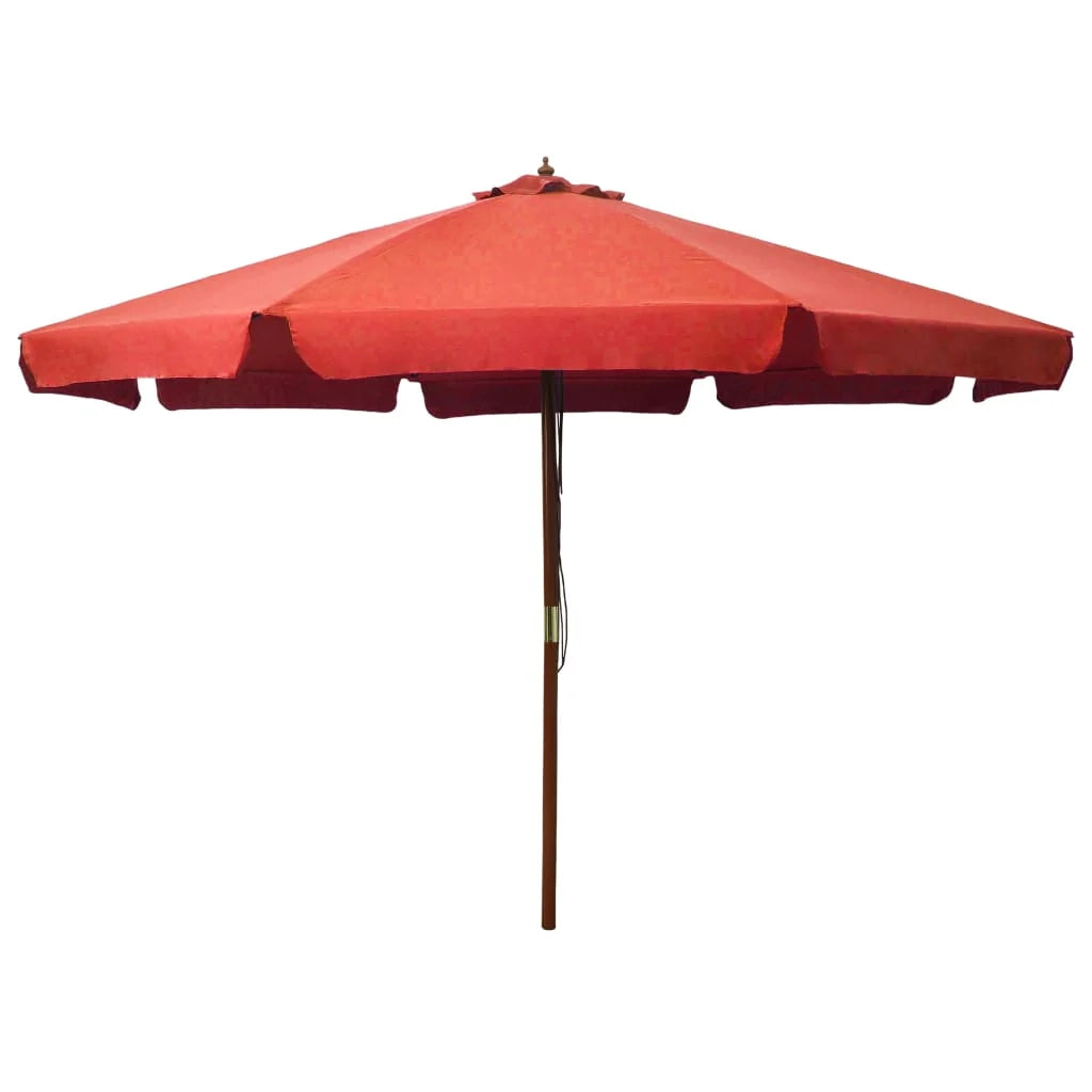 Ombrellone con palo in legno 330 cm arancione 02_0008124