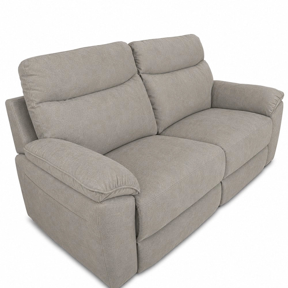 Divano 3 Posti Lineare in Tessuto Antimacchia Grigio Chiaro - Modello Bostonfix Mozart 200 cm