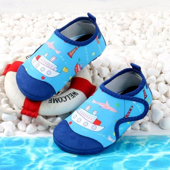 Scarpette per bambini - bagnanti per bambini con suola antiscivolo - morbide e resistenti - adatte per spiagge, piscine e vacanze in riva al mare - codice per ordinare una dimensione più grande - dimensione 28-29