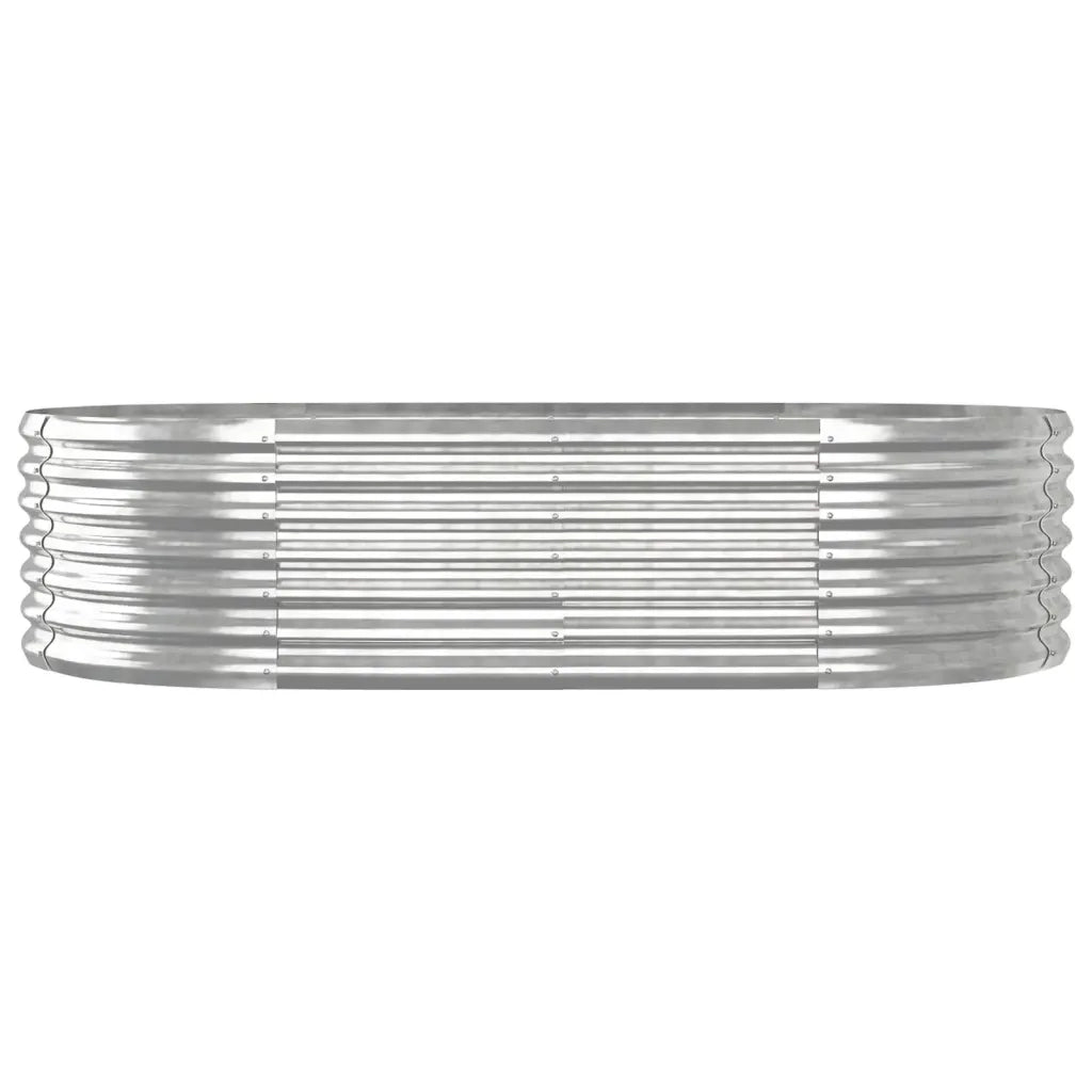 Letto Giardino Acciaio Verniciato a Polvere 152x80x36cm Argento